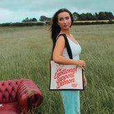 Emotional Support Demon Expanding Tote Bag