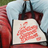 Emotional Support Demon Expanding Tote Bag