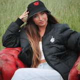 Middle Finger Padded Bomber Jacket