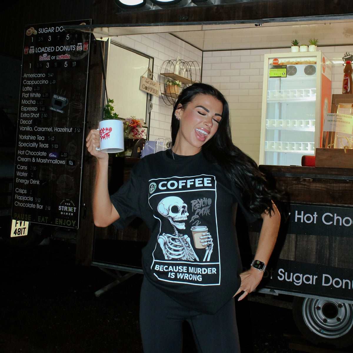 Coffee, because Murder is Wrong T-shirt