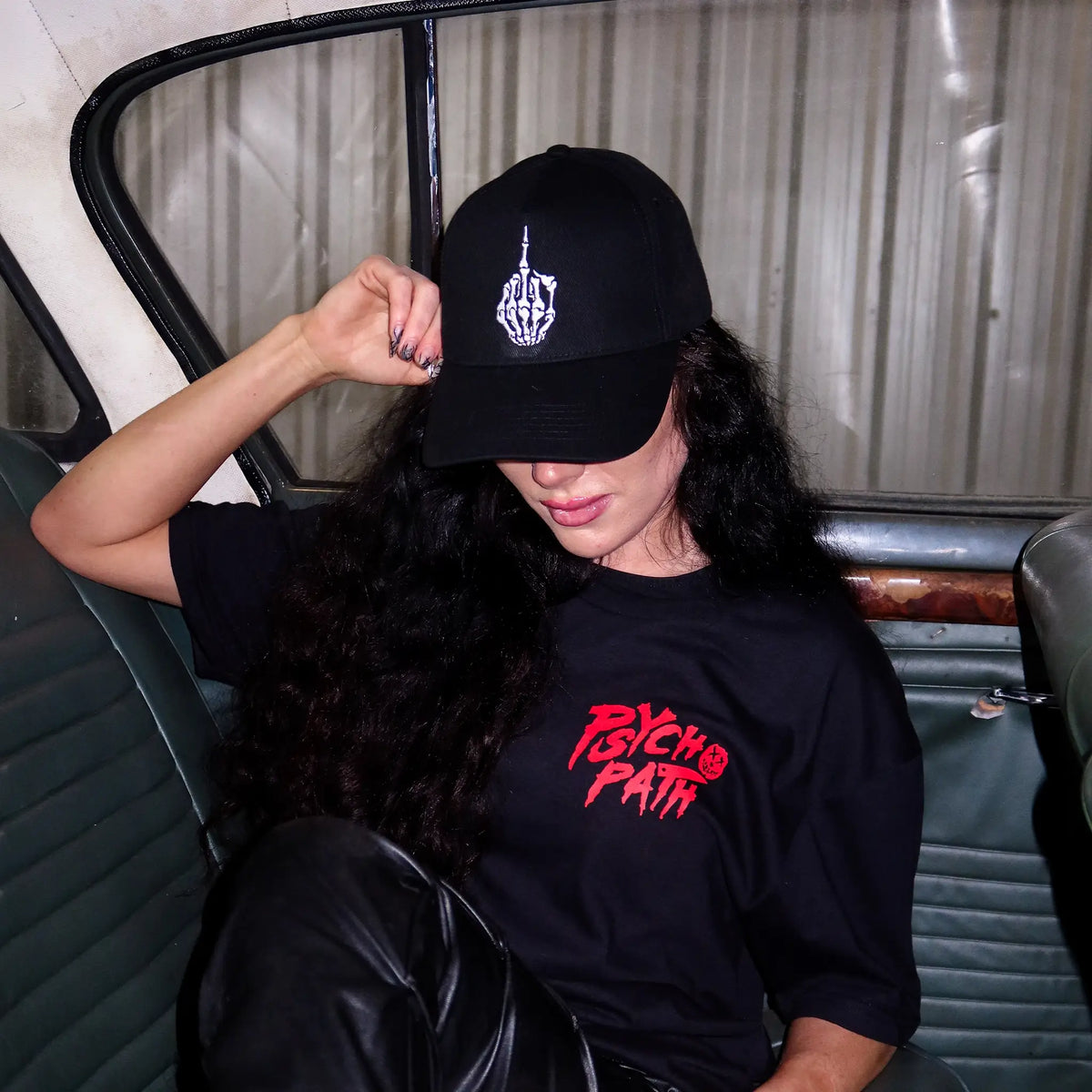 White Middle Finger - Standard Cap