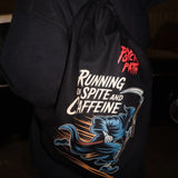 Running on Spite and Caffeine Drawstring Bag